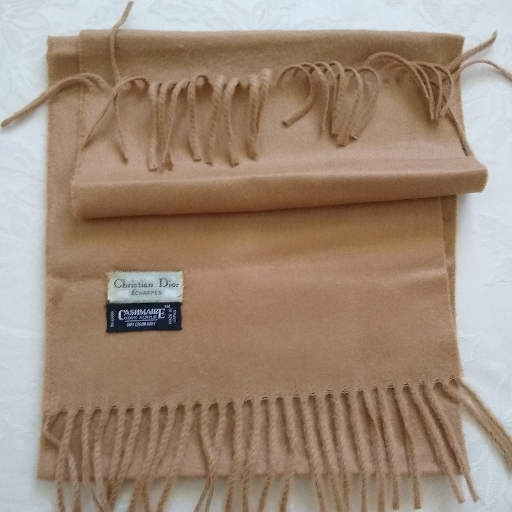 Christian Dior vintage fringe camel Brown Color